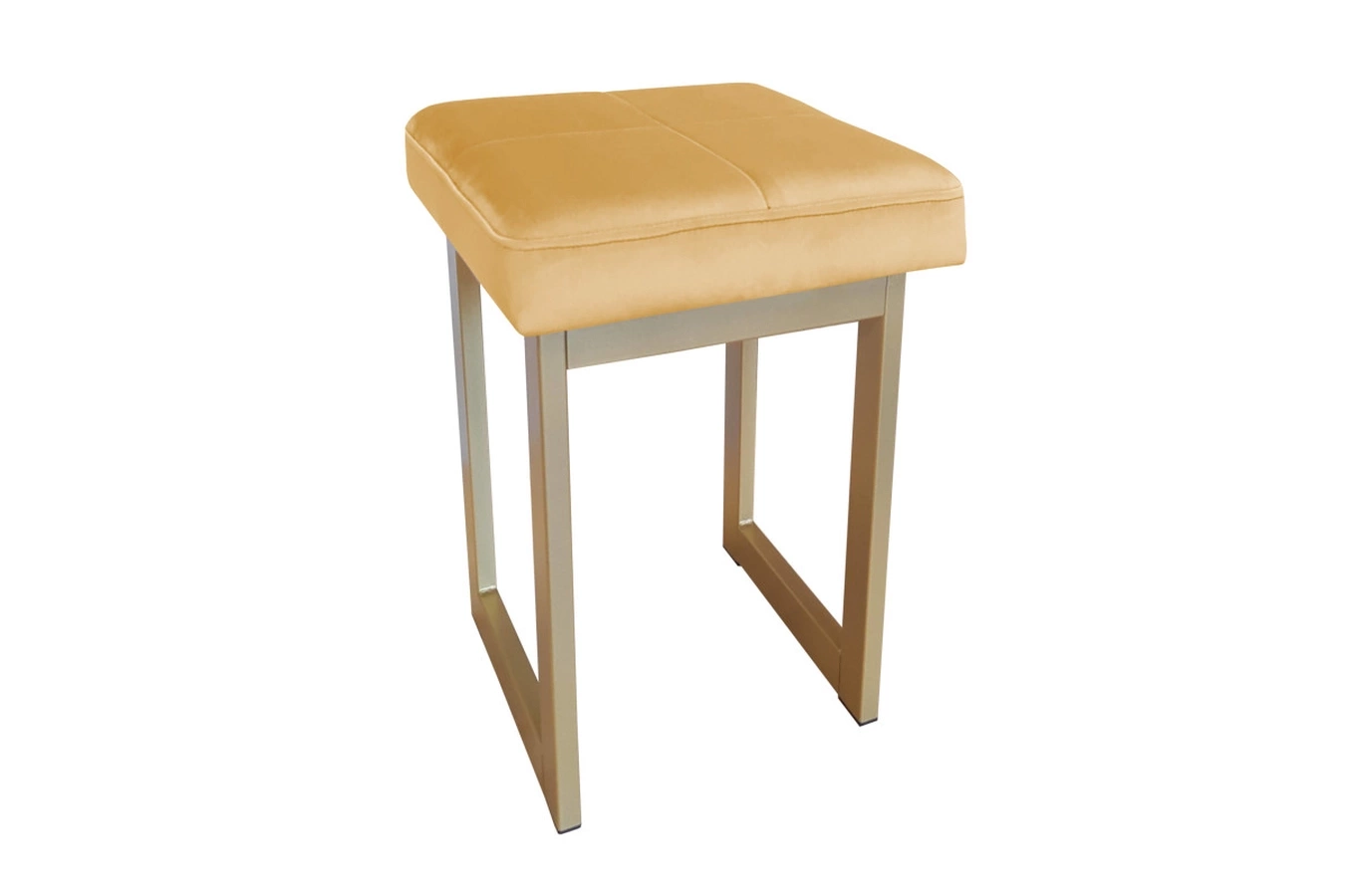 Tapicerowany taboret PRIMO na metalowych nogach / kolor tkaniny + podstawy do wyboru!