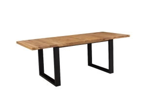 Rozkładany stół dębowy HEKTOR PLUS / 140-220 x 90 cm