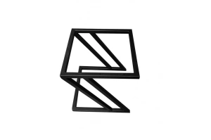 Tapicerowany puf DIZI na metalowych nogach / kolor tkaniny + podstawy do wyboru!