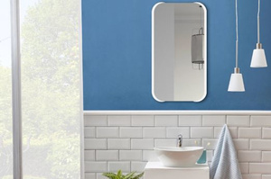 Prostokątne lustro MEZALI / rama dostępna w 5 kolorach