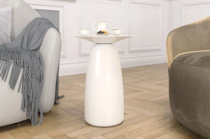 Stolik drewniany Kayani BAOBAB 44 różne kolory, wys. 44 cm / kolor biały RAL