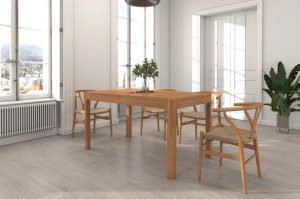 Stół drewniany bukowy rozkładany Skandica RUBY 140-260 cm / kolor naturalny
