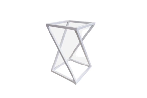 Tapicerowany hoker DIXI na metalowych nogach / kolor tkaniny + podstawy do wyboru!