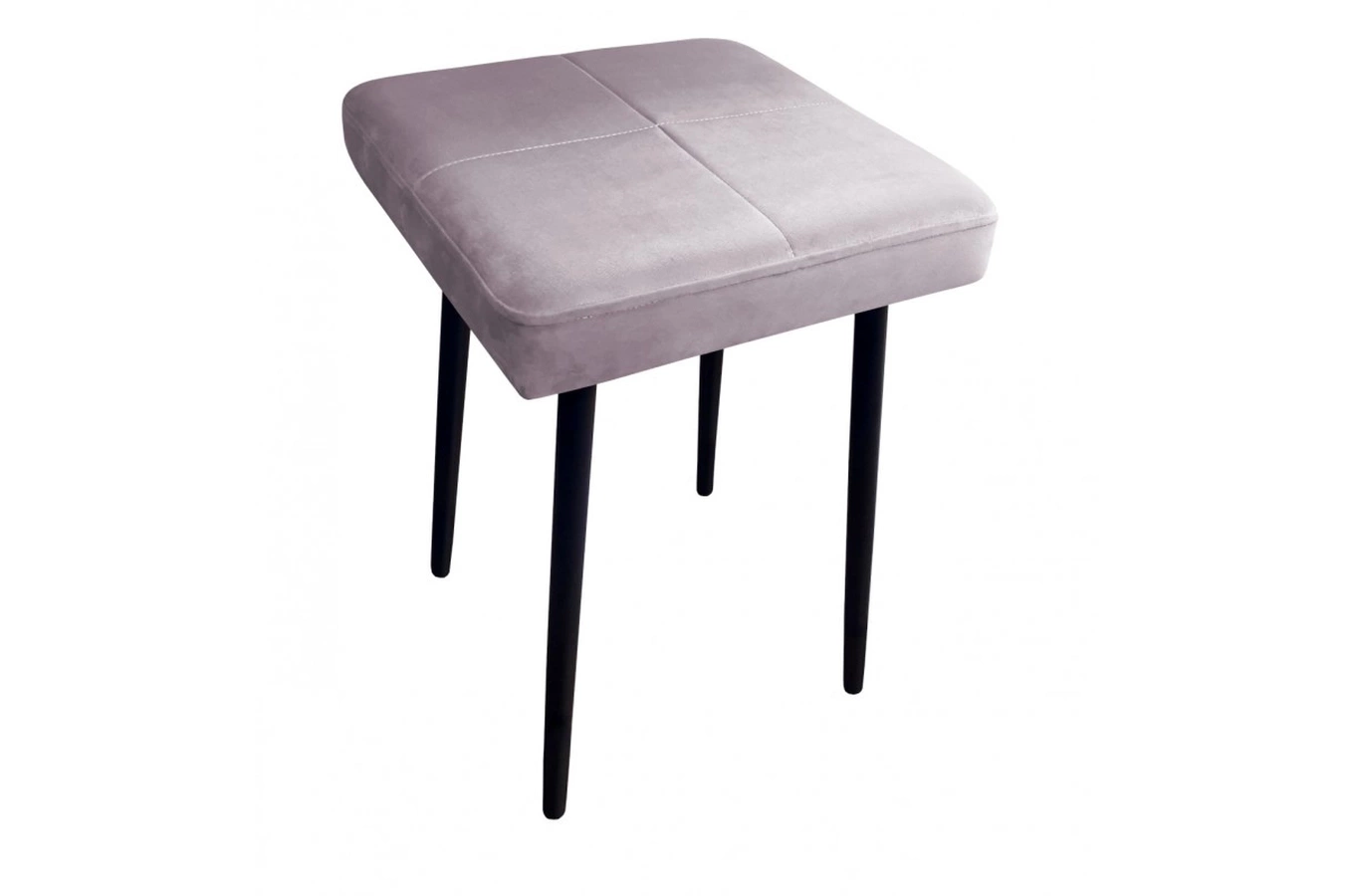 Tapicerowany taboret QUINTO na metalowych nogach / kolor tkaniny + podstawy do wyboru!