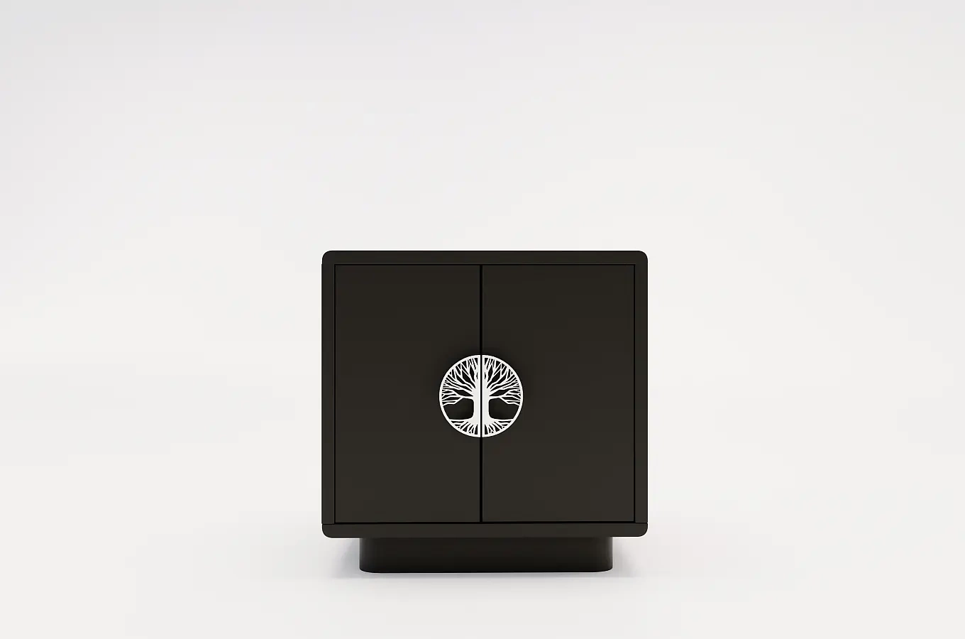 Czarna szafka nocna Dancan LOTTA / szer. 40 cm