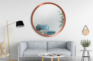 Okrągłe lustro SCANDINAVIA BOLD / rama dostępna w 5 kolorach