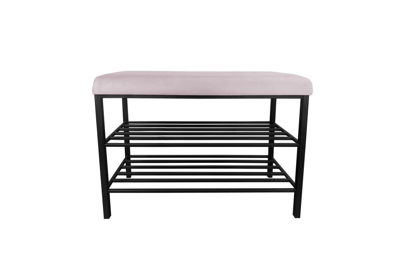 Tapicerowana ławka na buty DEXTER na metalowych nogach / kolor tkaniny do wyboru!