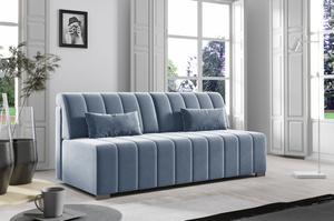 Nowoczesna sofa MEGI z funkcją spania i pojemnikiem na pościel