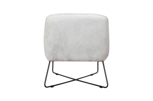 Nowoczesny fotel HERMES z metalowymi nogami