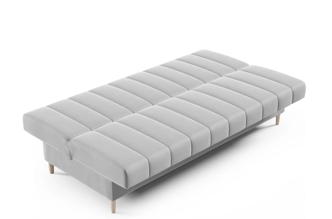 Nowoczesna sofa NEVADA w skandynawskim stylu z funkcją spania i pojemnikiem na pościel