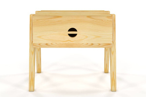 Szafka nocna drewniana sosnowa Visby RADOM / szer. 45 cm
