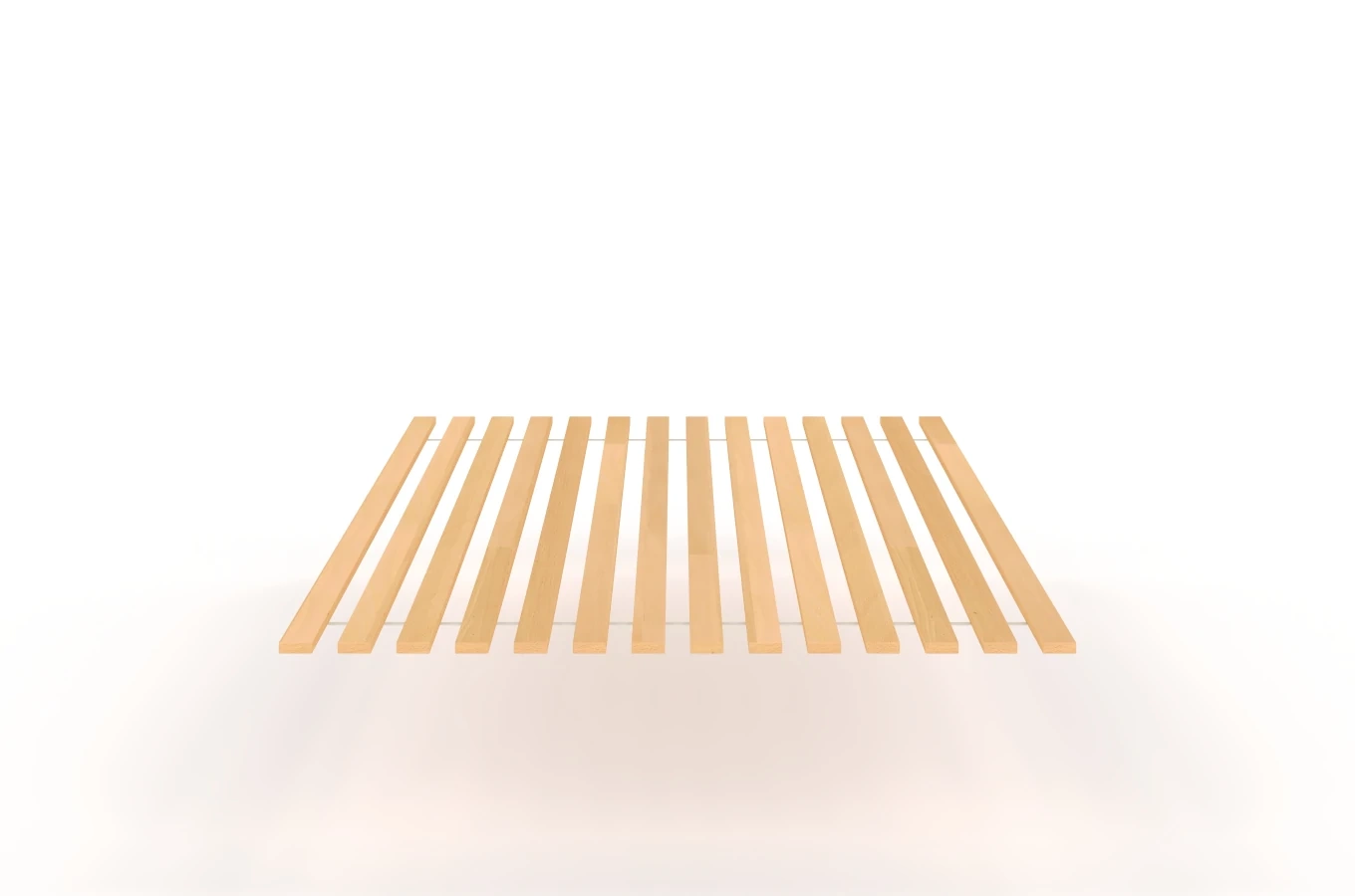 Stelaż lamelowy sosnowy pod materac Visby LEVITO / 140x200 cm