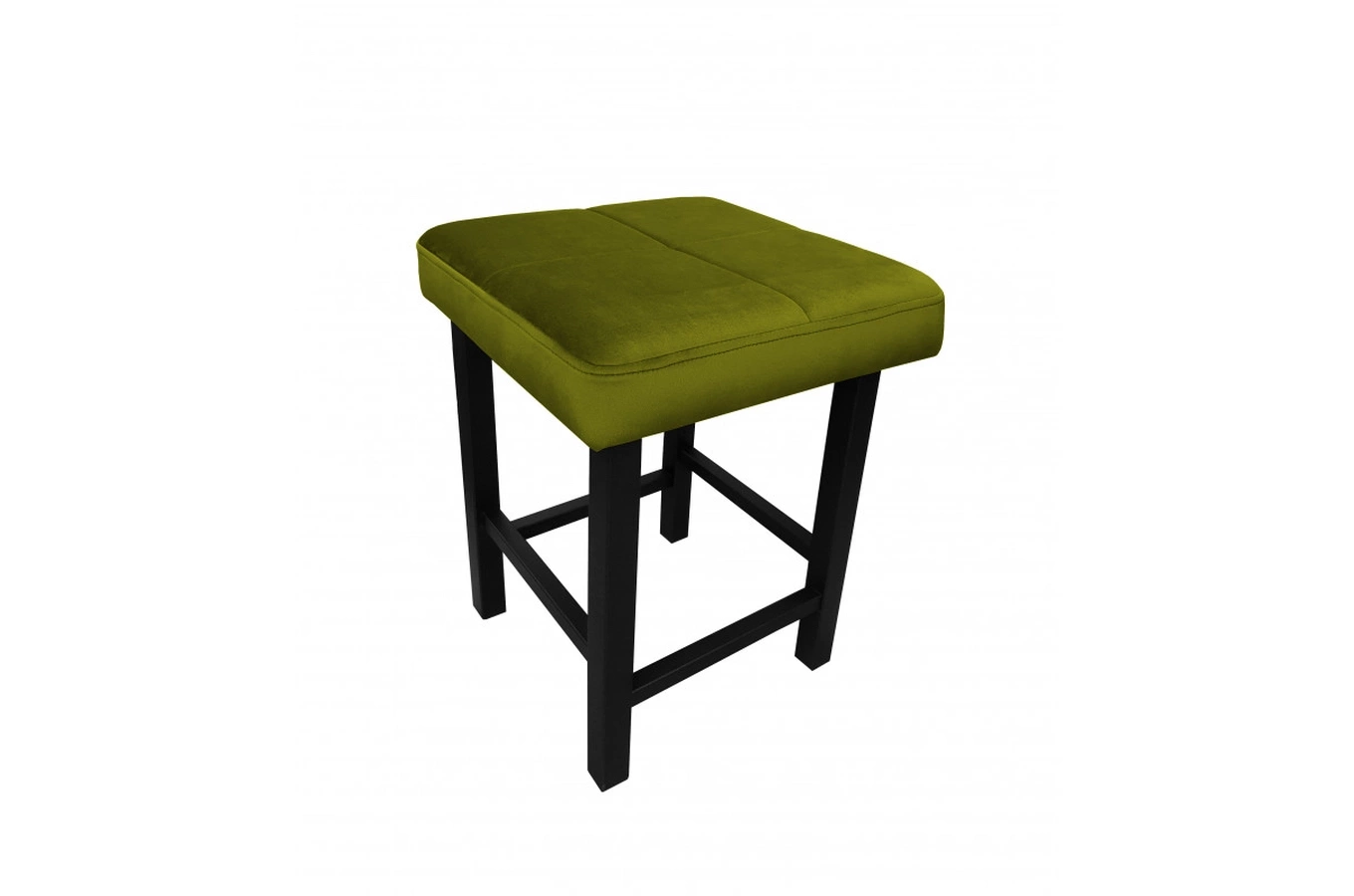 Tapicerowany taboret QUARTO na metalowych nogach / kolor tkaniny + wysokość do wyboru!