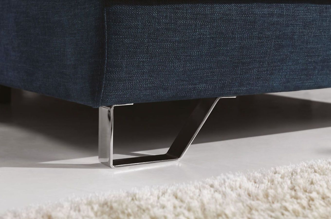 Nowoczesny narożnik ASTI z funkcją spania i pojemnikiem na pościel