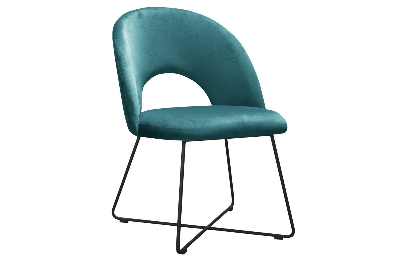 Nowoczesne krzesło tapicerowane ALTA na metalowych nogach