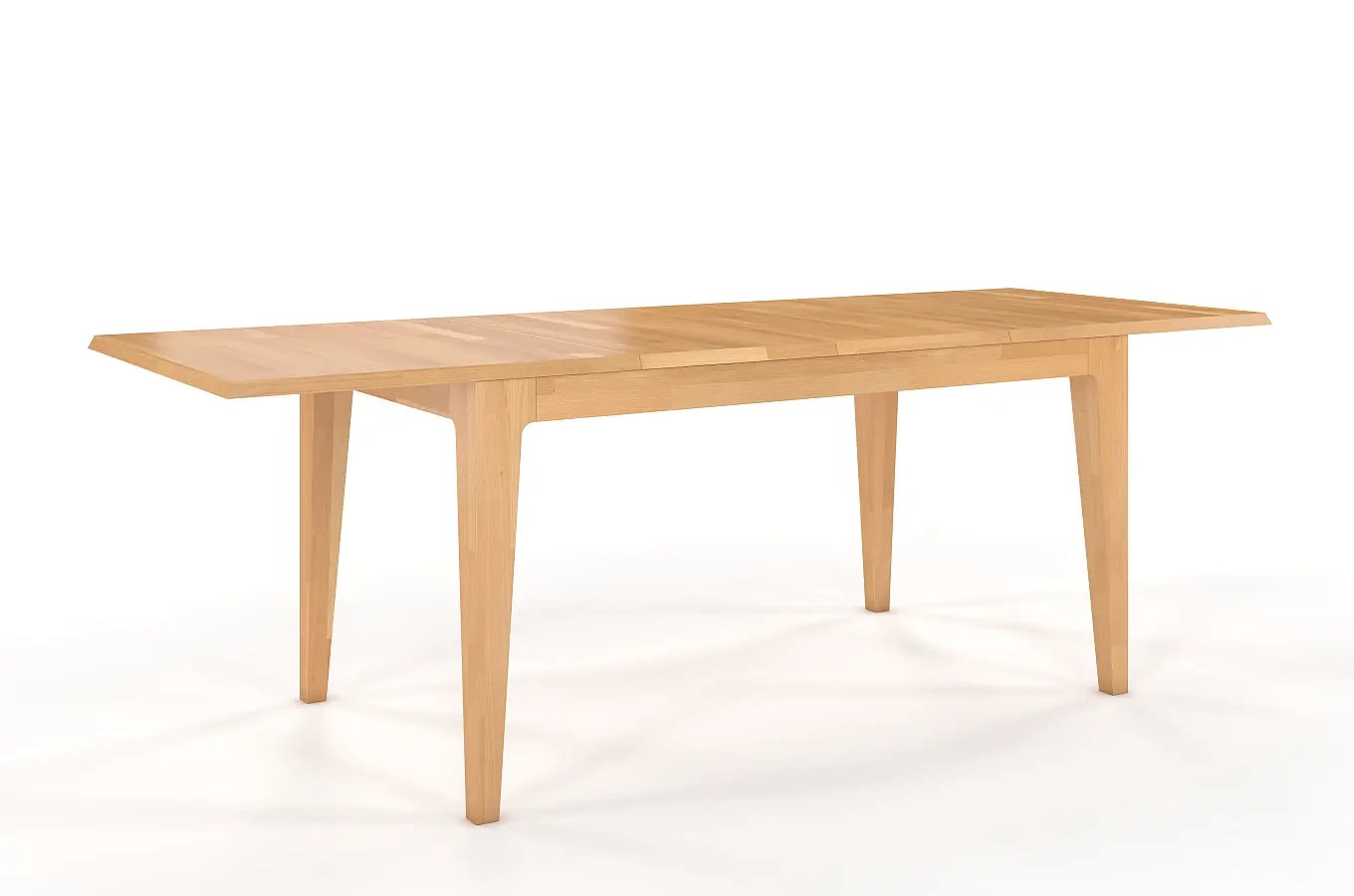 Stół drewniany bukowy rozkładany Visby CORTENA 140-220 cm / naturalny