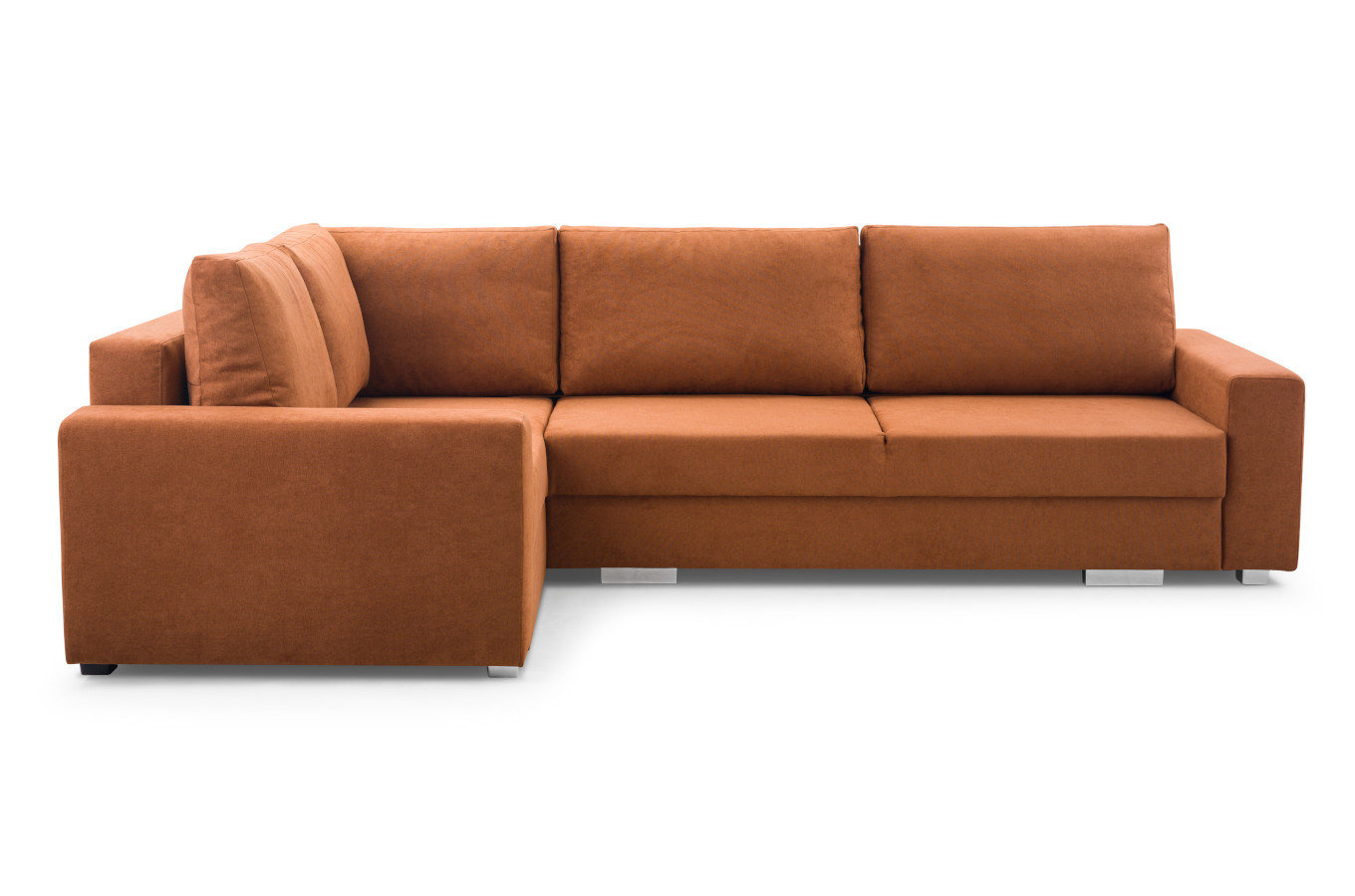 Nowoczesny rozkładany narożnik PEDRO z pojemnikiem na pościel