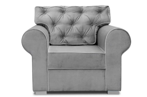 Elegancki fotel ROSIE z pikowanym oparciem