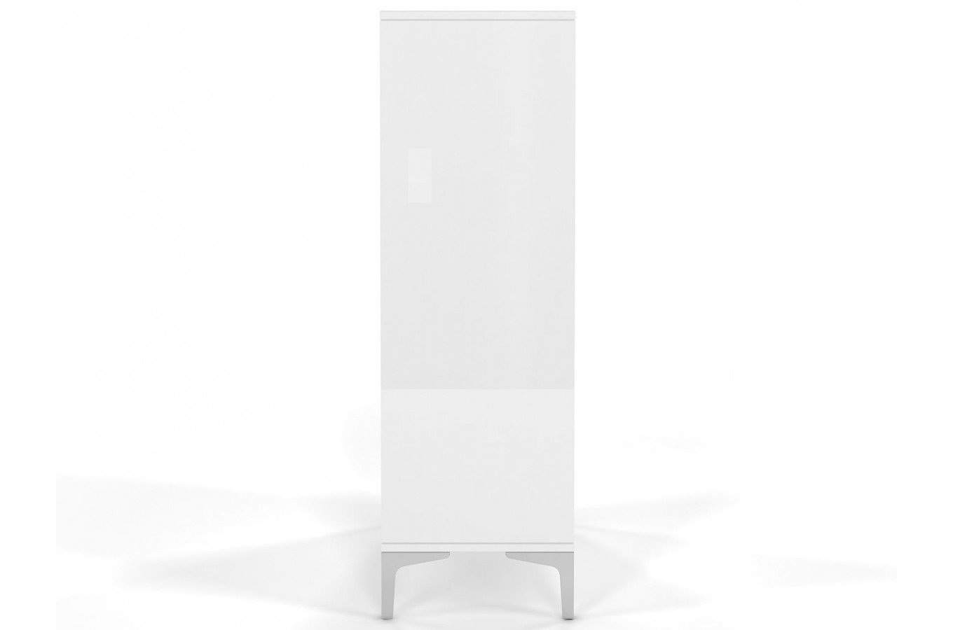 Biała wysoka nowoczesna komoda Dancan EVA połysk / szer. 60 cm