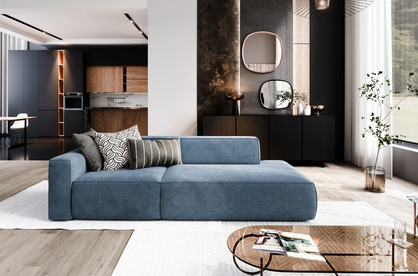 Nowoczesna sofa modułowa MINKY 1