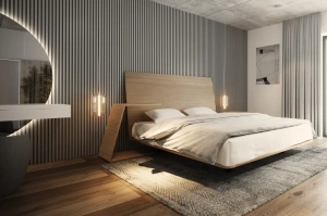 Drewniana szafka nocna KONFORME ALTO / szer. 55 cm