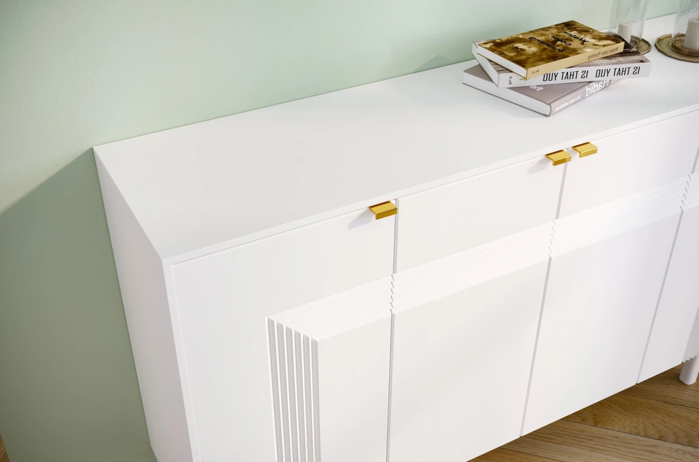 Biała komoda Dancan YOKO / szer. 156 cm