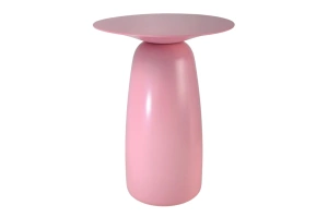 Stolik drewniany Kayani BAOBAB 44 różne kolory, wys. 44 cm / kolor pudrowy róż