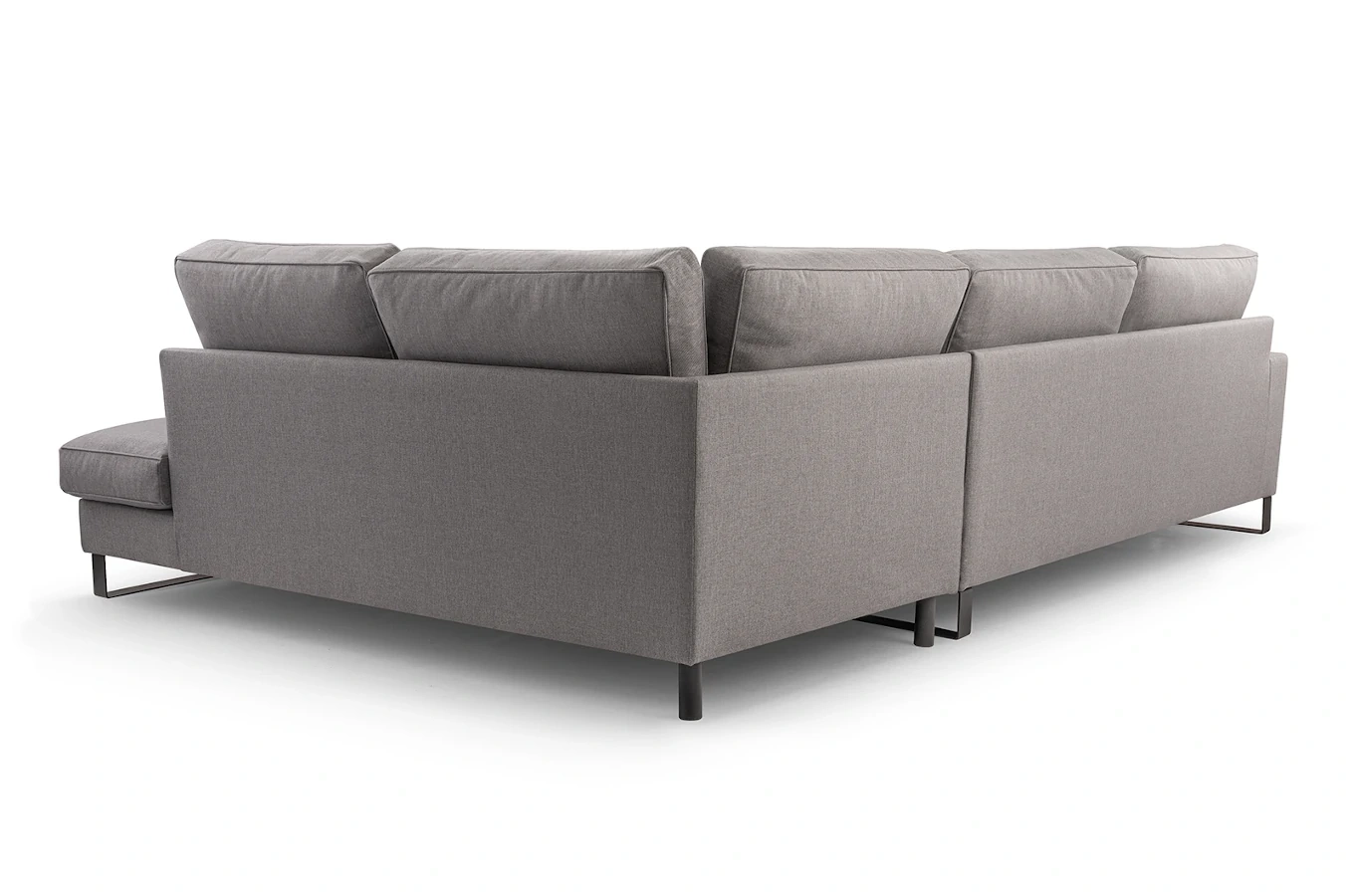 Nowoczesny narożnik LAURENTIA L z metalowymi nogami