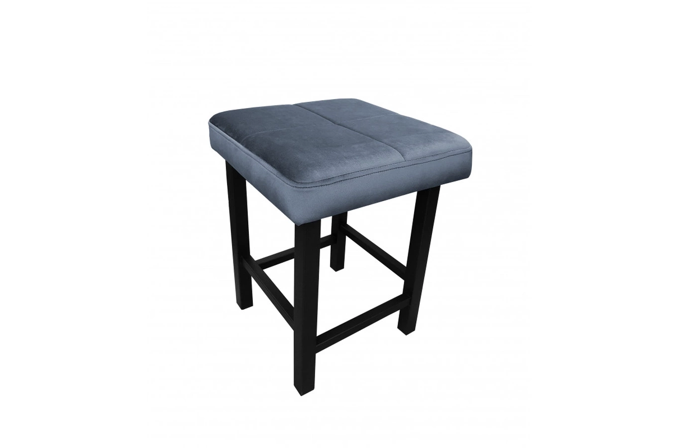 Tapicerowany taboret QUARTO na metalowych nogach / kolor tkaniny + wysokość do wyboru!