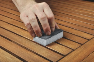 Zestaw mebli LAGOS z drewna akacjowego na balkon lub taras / stolik + 2 krzesła