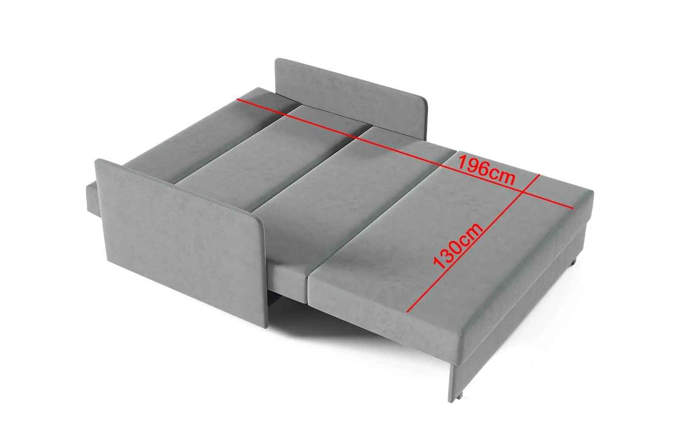 Klasyczna sofa NAOMI z funkcją spania / szerokość 140 cm