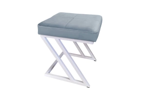 Tapicerowany puf DIZI na metalowych nogach / kolor tkaniny + podstawy do wyboru!