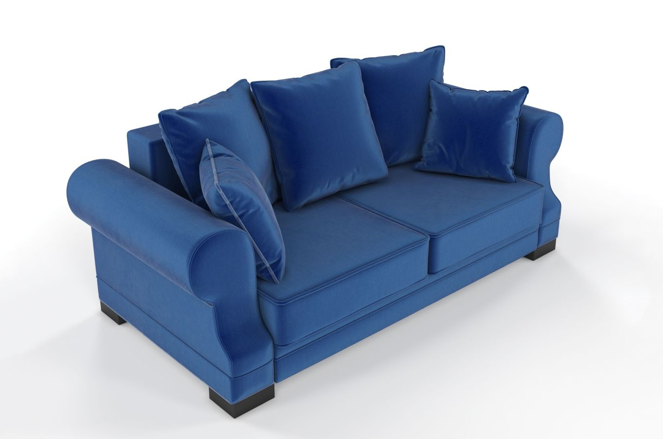 Elegancka 2-osobowa sofa GENEVA w angielskim stylu z funkcją spania i pojemnikiem na pościel