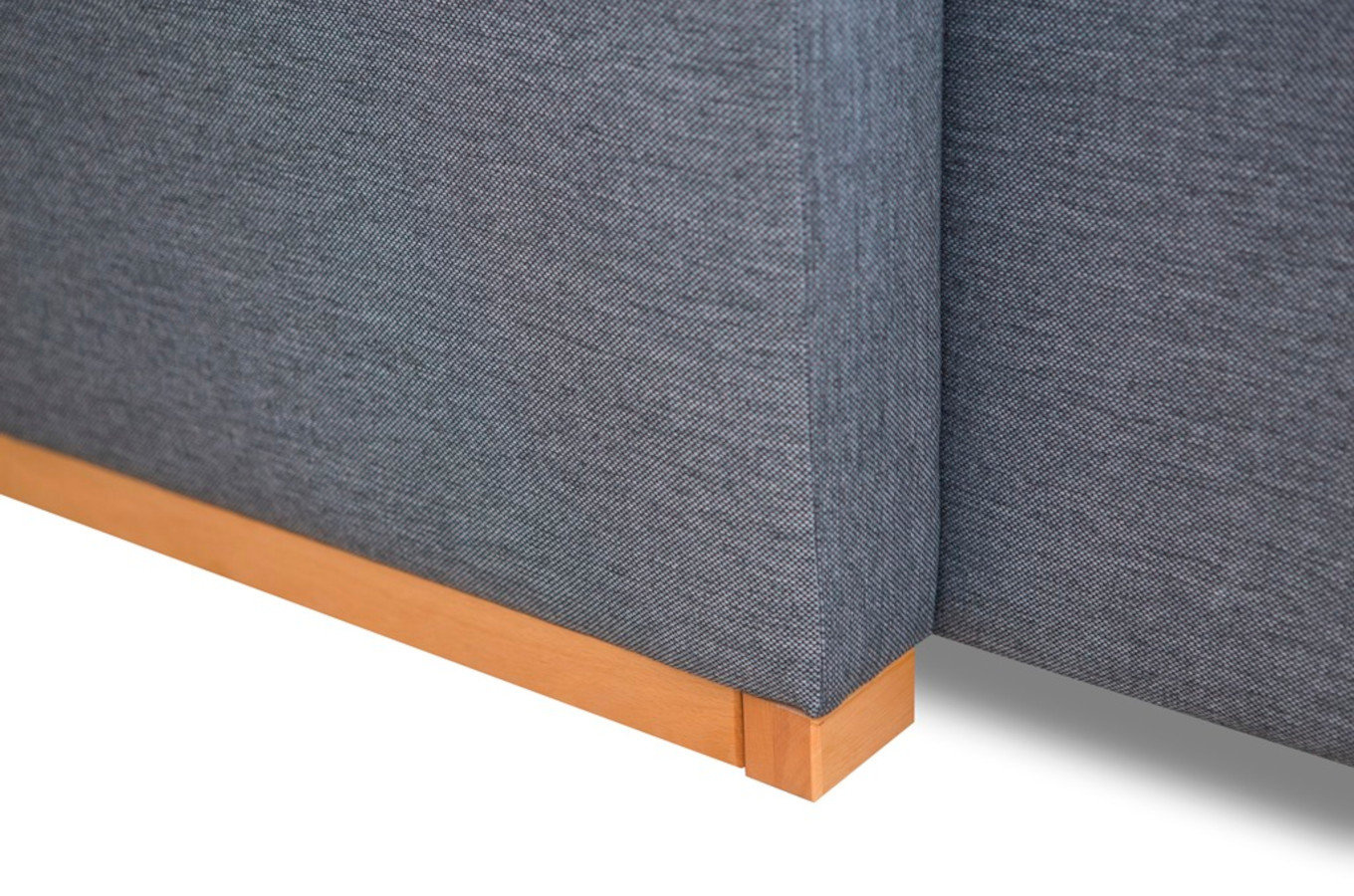 Rozkładany narożnik FIESTA z pojemnikiem na pościel w skandynawskim stylu