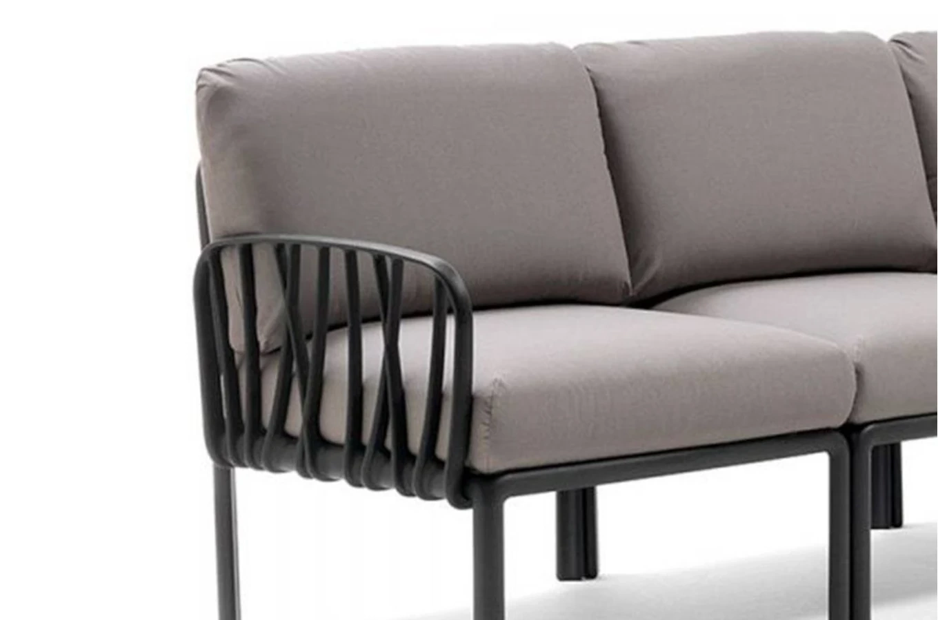 Zestaw mebli do ogrodu KOMODO - 2 sofy + stolik