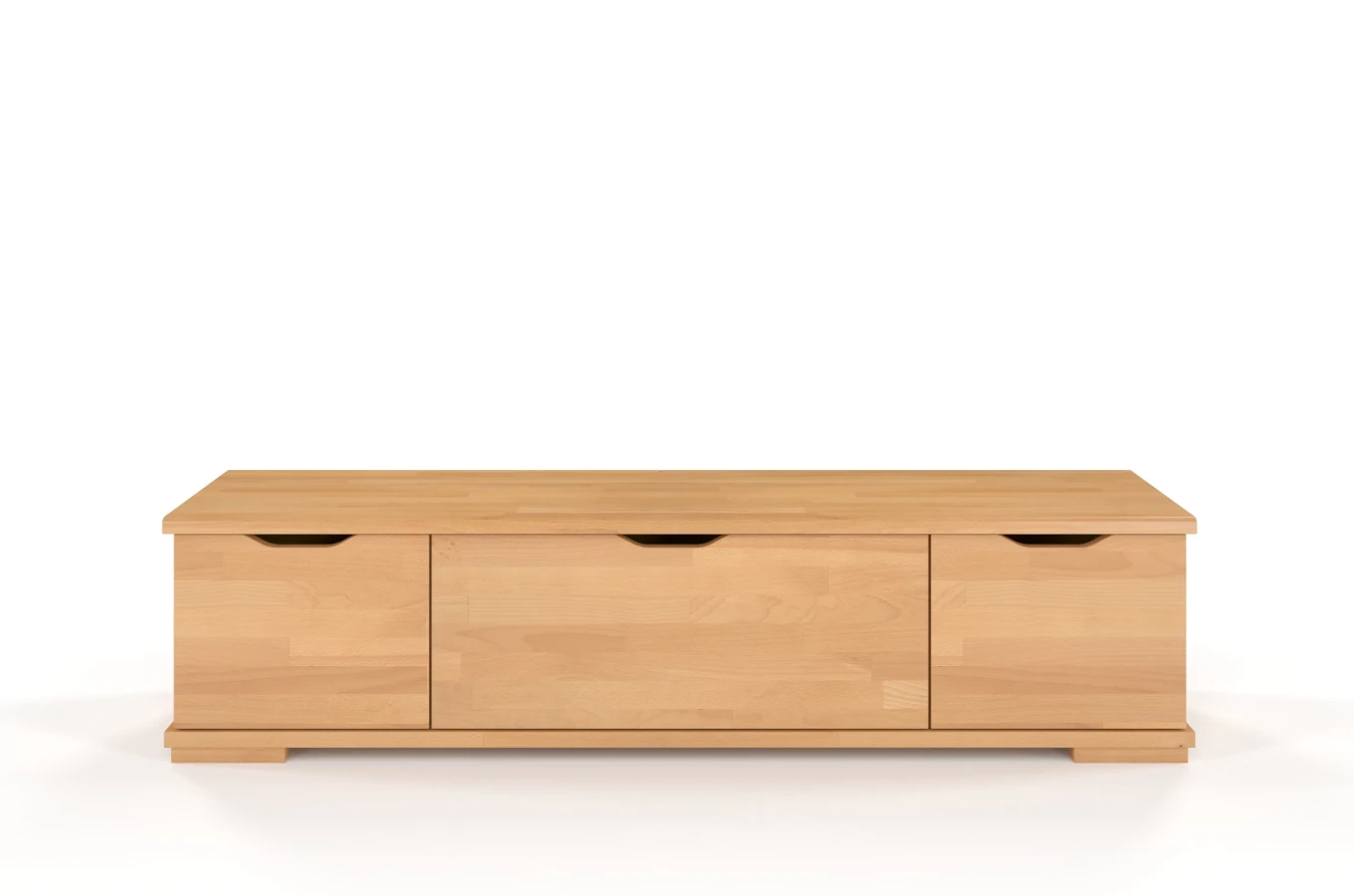 Drewniana szafka RTV bukowa Visby ARHUS z szufladami / szer. 157 cm