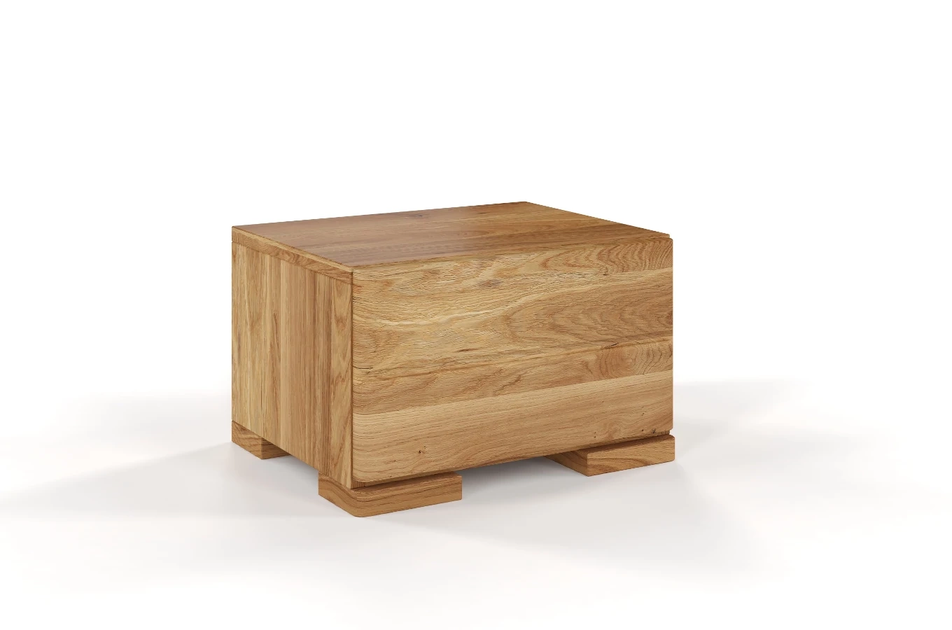 Drewniana szafka nocna dębowa Visby SANDEMO 1S / olej naturalny