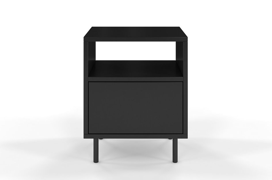 Czarna nowoczesna szafka nocna Dancan MIRKA / szer. 40 cm