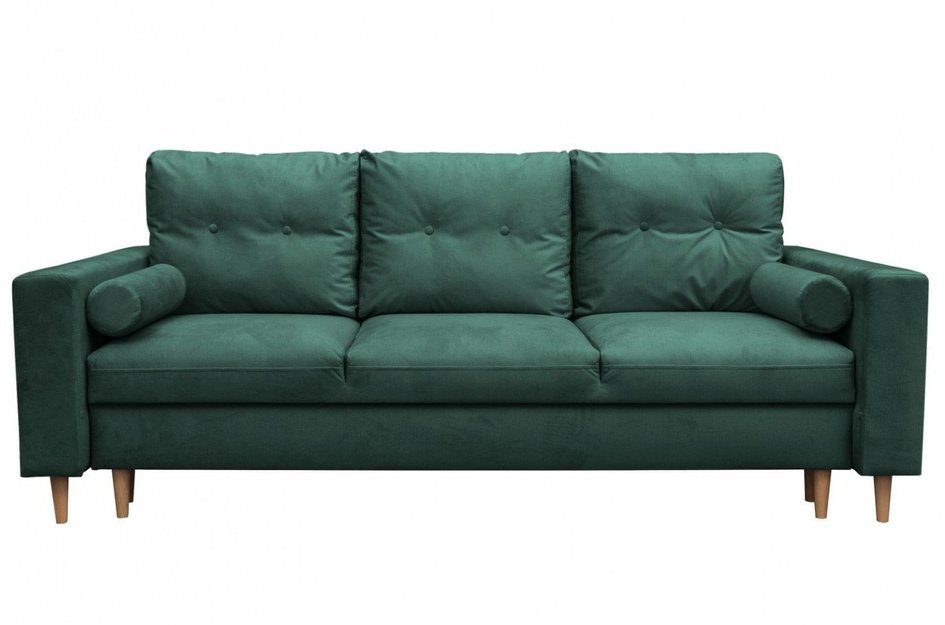 Elegancka rozkładana sofa BOCCA z funkcją spania i pojemnikiem na pościel