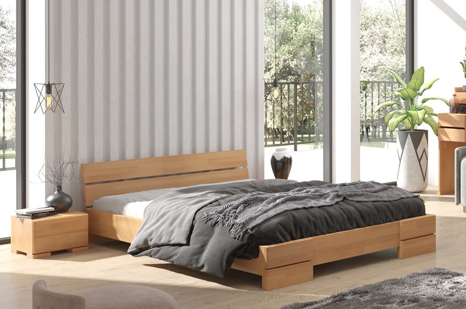 Łóżko drewniane bukowe Visby Sandemo