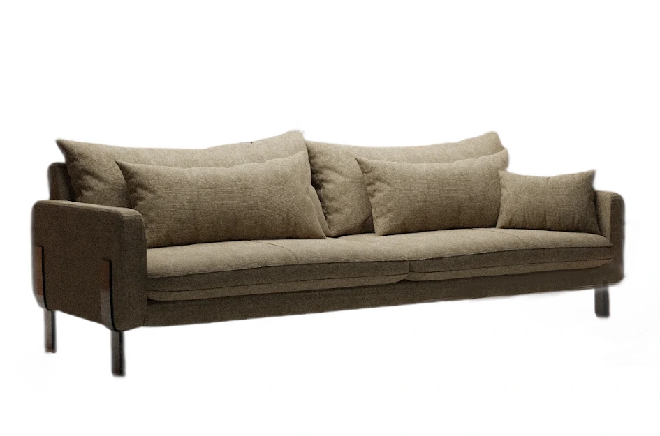 Nowoczesna 3-osobowa sofa ADONIS na metalowych nóżkach