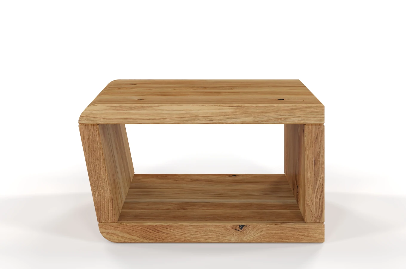 Nowoczesna drewniana szafka nocna dębowa bez szuflad Visby HARALD / szer. 50 cm