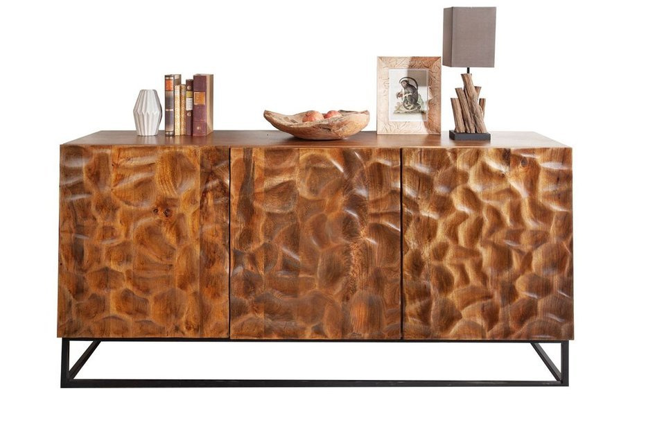 Stylowa komoda VULCANO z drewna mango / szerokość 160 cm