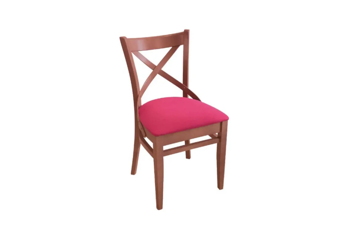 Drewniane krzesło 135 z oparciem X