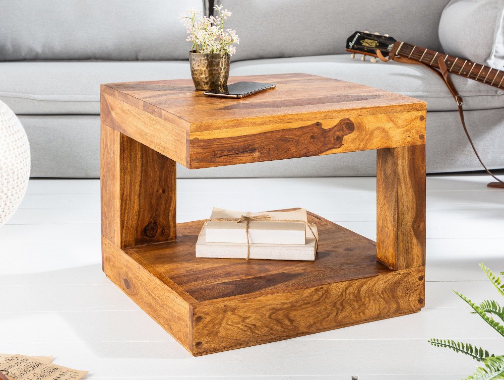 Drewniany stolik kawowy GIANT 45x45 cm