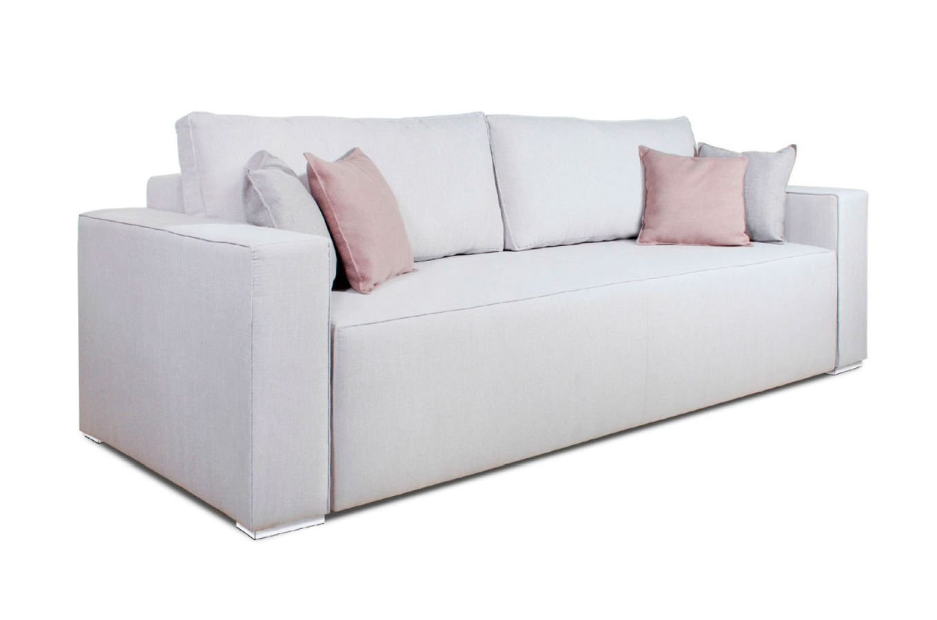 Nowoczesna rozkładana sofa ETI z pojemnikiem na pościel / szerokość 243 cm