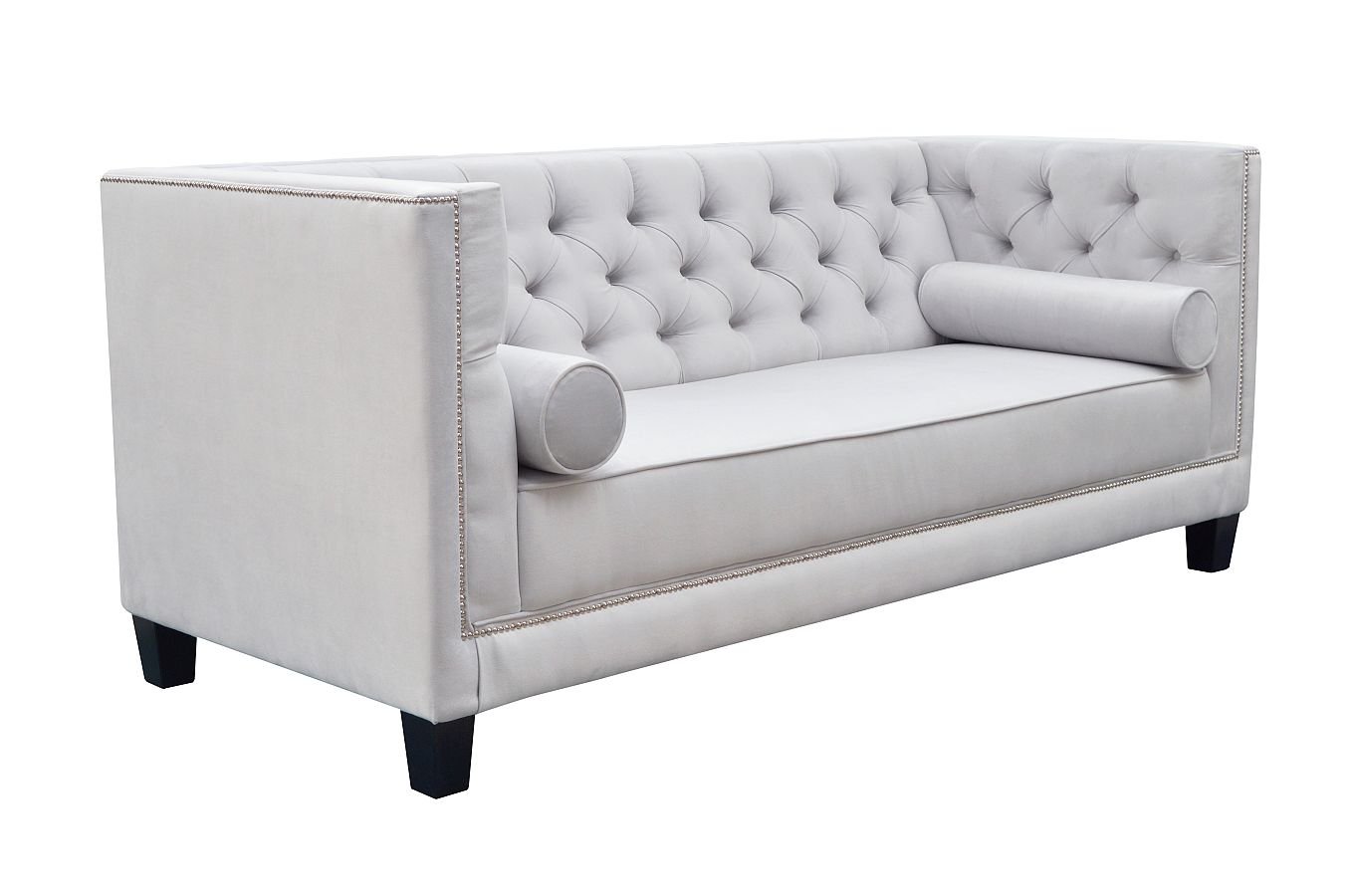 Nowoczesna sofa WENECJA pikowana w stylu Chesterfield / szerokość 225 cm