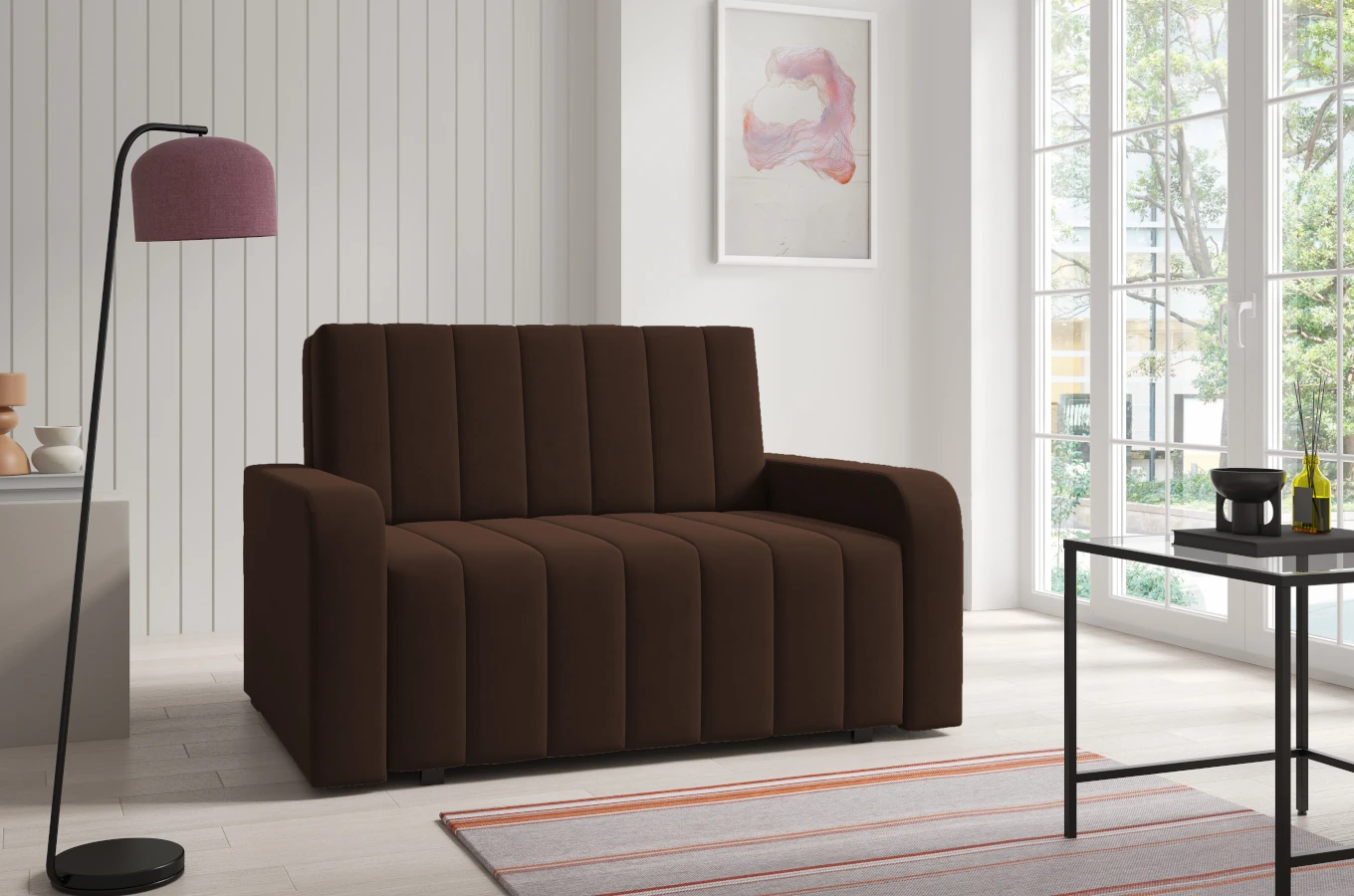 Rozkładana sofa SELENA MAXI 110 z funkcją spania / szerokość 135 cm