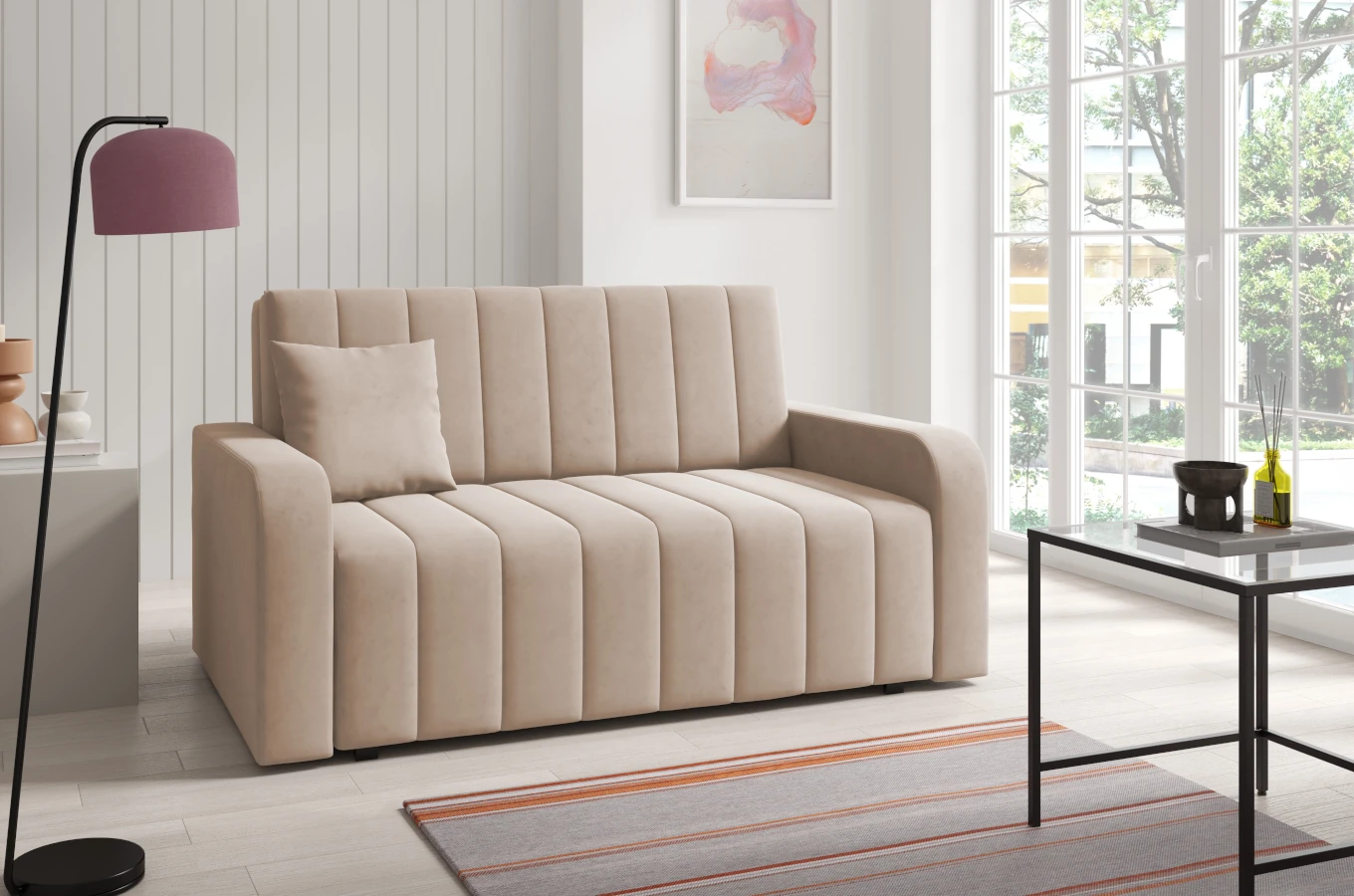 Rozkładana sofa SELENA MAXI 130 z funkcją spania / szerokość 155 cm