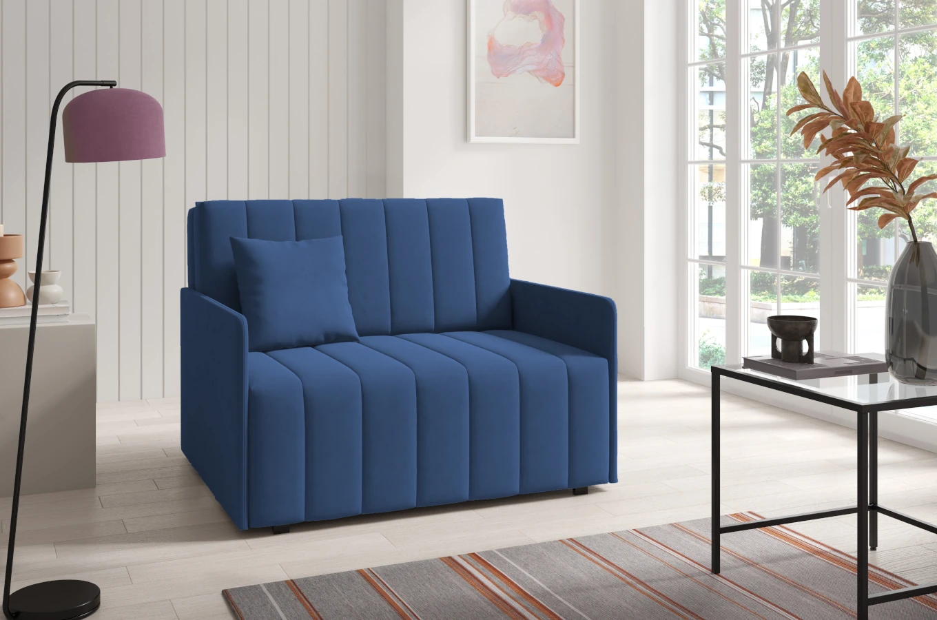 Rozkładana sofa SELENA SLIM 110 z funkcją spania / szerokość 120 cm